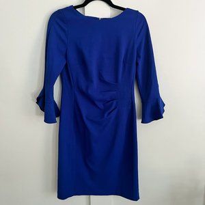 Karl Lagerfeld Royal Blue Bell Sleeve Dress